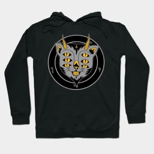 6 eye cat Hoodie